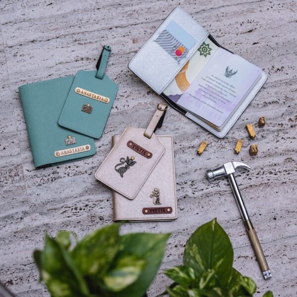 Passport Holder & Luggage Tag Set (Gift Set)