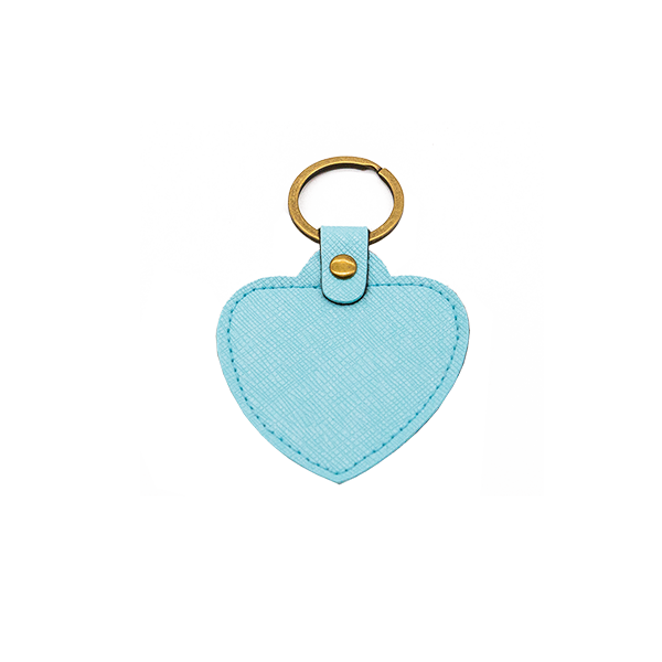 baby blue heart key chain 1